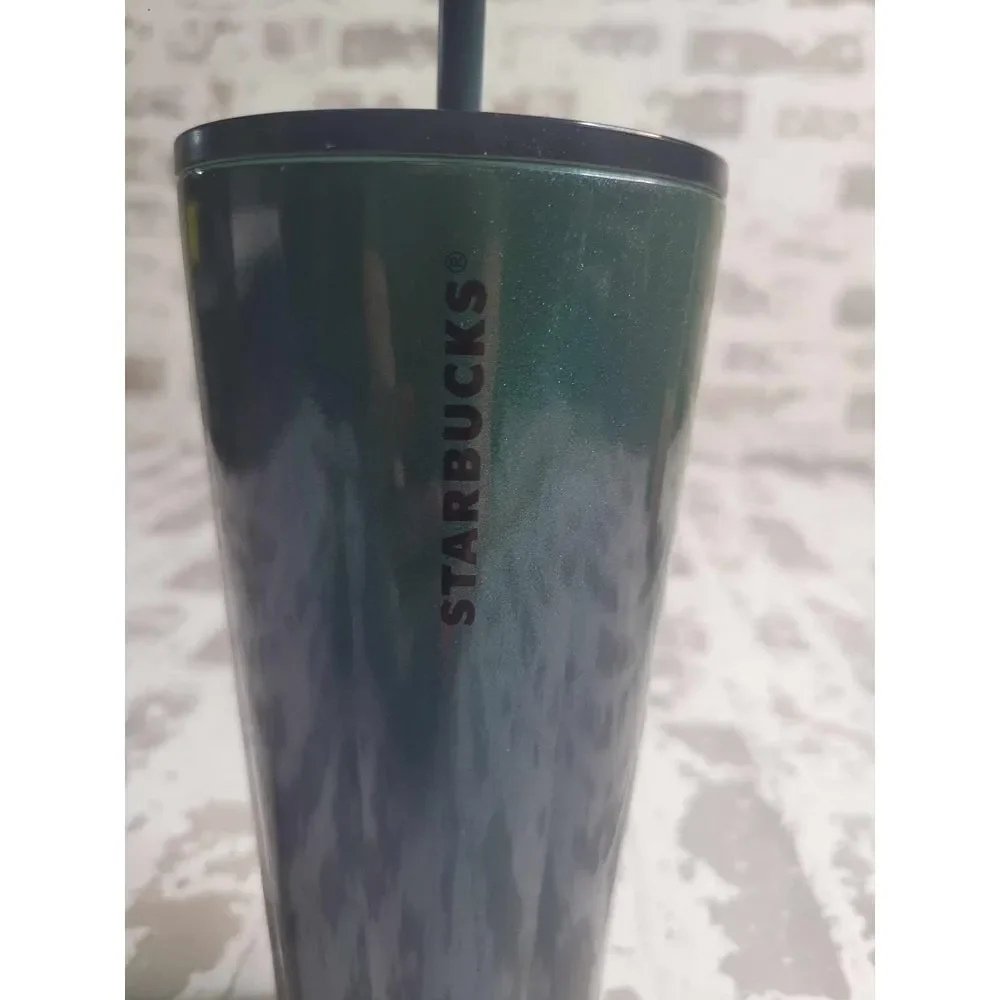 3240 Starbucks Sparkling Green Stainless‎ Tumbler 24oz
